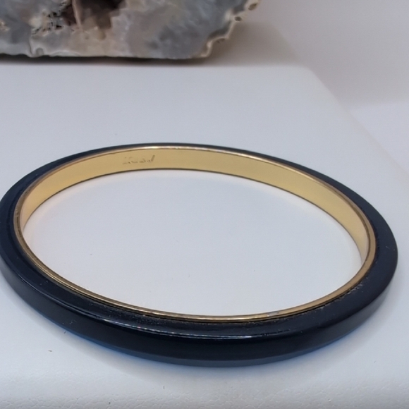 J. Crew Elegant Navy and Gold Bangle - Picture 1 of 6